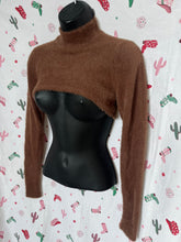 Load image into Gallery viewer, Motel Cropped Brown Sweater (Size XSmall)
